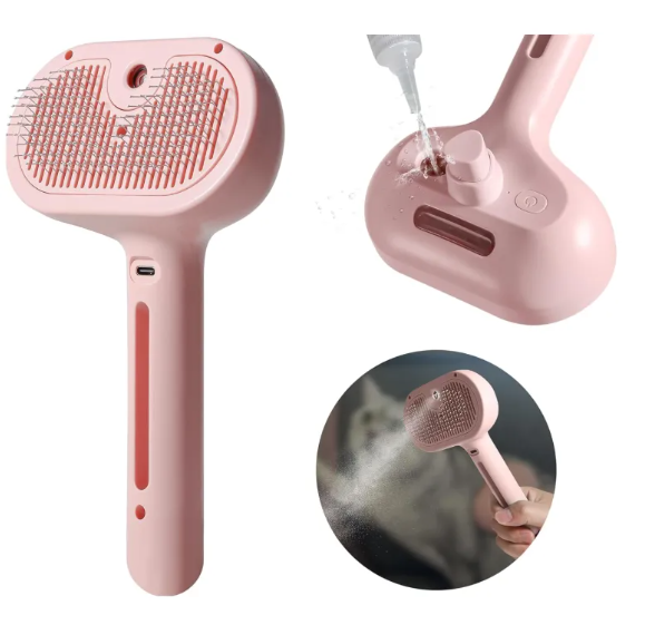 GearGremlin ShedBuster – Spray & Brush Pet Grooming Tool