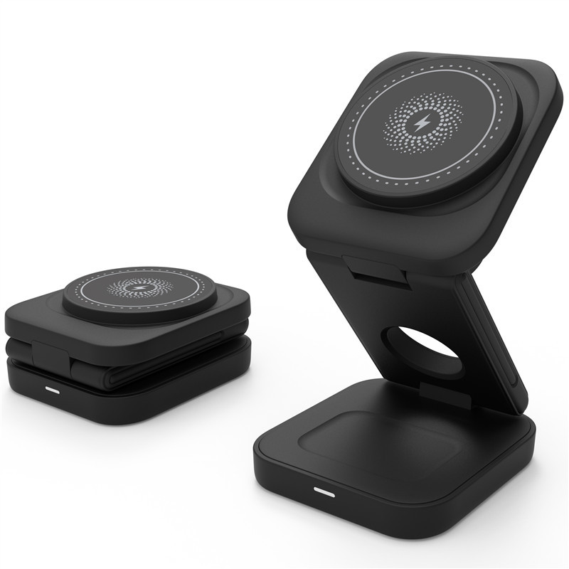 GearGremlin TriCharge – 3-in-1 Foldable Wireless Charging Station