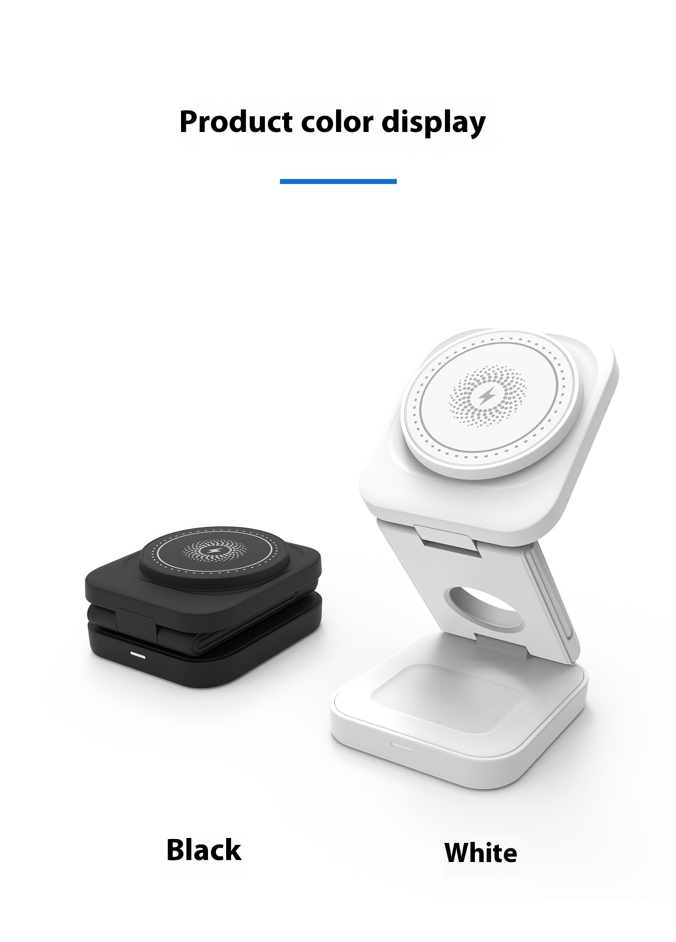 GearGremlin TriCharge – 3-in-1 Foldable Wireless Charging Station