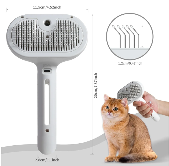 GearGremlin ShedBuster – Spray & Brush Pet Grooming Tool