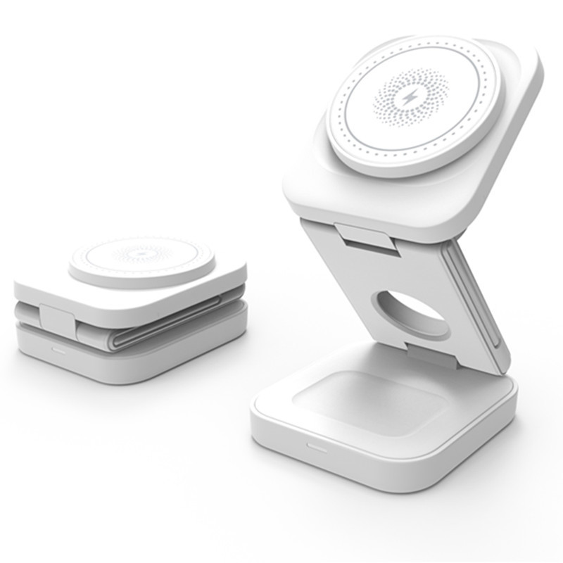 GearGremlin TriCharge – 3-in-1 Foldable Wireless Charging Station